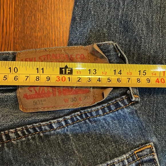 Levi’s Authentic Original 501 Button Fly Jeans Sz 30 x 30 - Picture 8 of 14